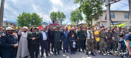 حضور گسترده مردم شهرستان رامیان در راهپیمایی روز قدس