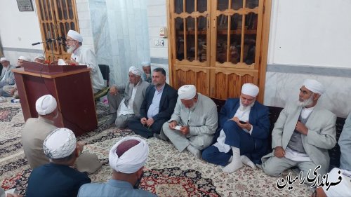 حضور فرماندار رامیان در مراسم ختم قرآن کریم روستای تاتارسفلی 