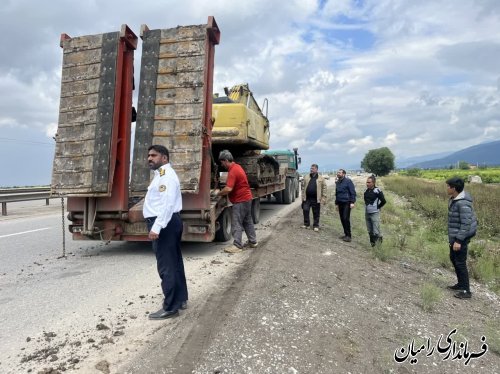 بازدید فرماندار رامیان از آب گرفتگی روستاهای شهرستان