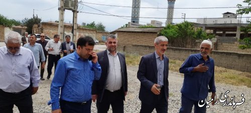 بازدید فرماندار رامیان از روستای تاتارسفلی