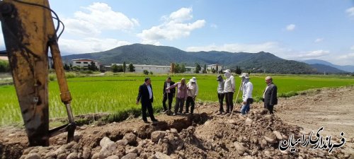 بازدید فرماندار رامیان از پروژه آب رسانی به روستای رخشانی