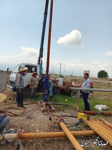 اتمام عملیات تعویض پمپ چاه آب شرب روستای ارازگل