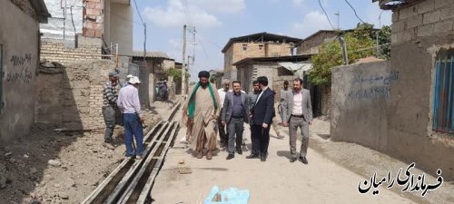 بازدید سرپرست فرمانداری از روستای اسلام آباد سفلی