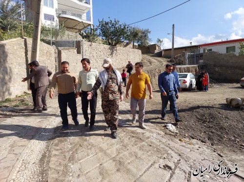 بازدید سرپرست فرمانداری شهرستان رامیان از روستای رضی 