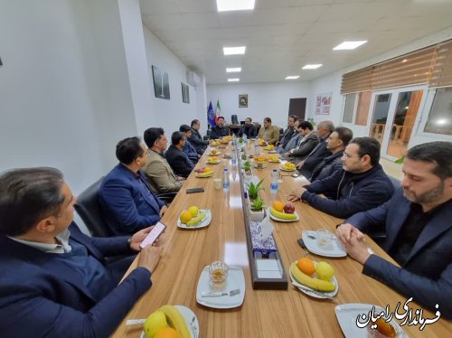 جلسه هماهنگی دومین سفر استانی رئیس‌ دولت سیزدهم به استان گلستان و افتتاح چند پروژه در شهرستان رامیان 