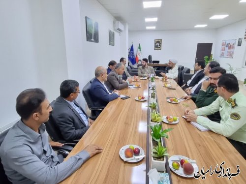 جلسه هماهنگی دیدار مردمی استاندار معزز گلستان با مردم شهر خان ببین 