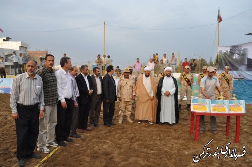 مسابقات والیبال ساحلی جام خزر در شهرستان ترکمن برگزار شد 	