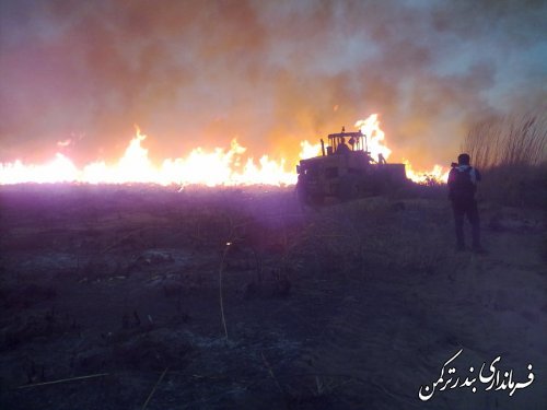 آتش در جزیره آشوراده  مهار شد