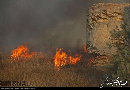 آتش در جزیره آشوراده  مهار شد