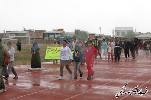 همایش بزرگ پیاده روی خانوادگی درشهرستان ترکمن  برگزار شد