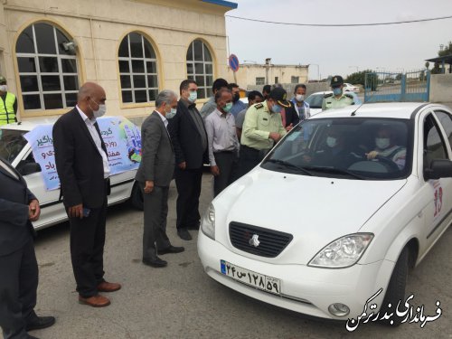 استقبال از شرکت‌کنندگان رالی خانوادگی در بندر ترکمن