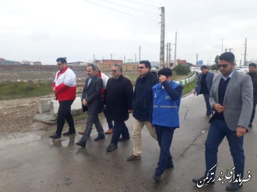 برگزاری مانور عملیاتی حوادث ترافیکی در روستای پنج پیکر بندرترکمن 