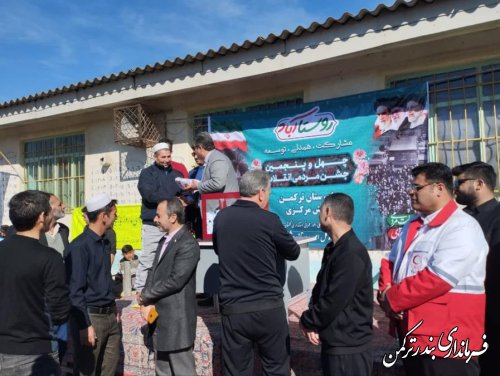 همایش پیاده روی خانوادگی در روستای چاپاقلی بندرترکمن برگزار شد