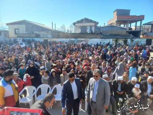 آیین بزرگداشت چهل و پنجمین سالگرد پیروزی انقلاب در روستای چاپاقلی بندرترکمن