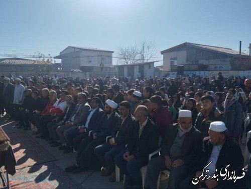 آیین بزرگداشت چهل و پنجمین سالگرد پیروزی انقلاب در روستای چاپاقلی بندرترکمن