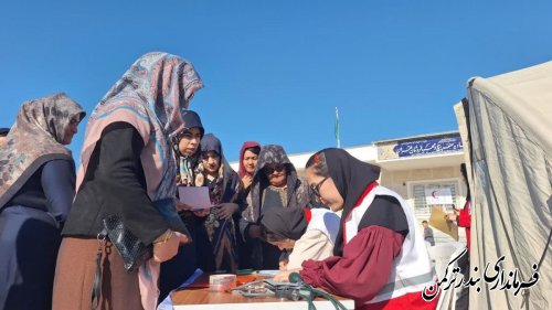 طرح ملی نذر خدمت در روستای هاشمنلی بندرترکمن اجرا شد