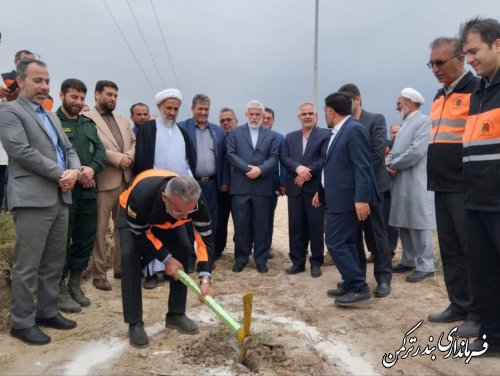 آغاز عملیات اجرایی دوربرگردان ایمن در تقاطع اورکت حاجی محور بندرترکمن به آق قلا