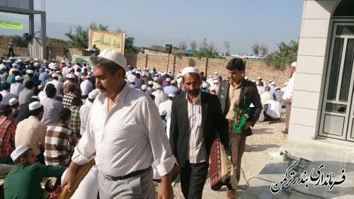 تصاویری از برپایی نماز عید قربان در روستای نیازآباد