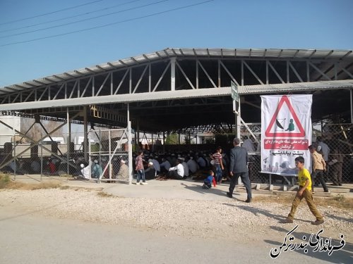 گزارش تصویری: نماز عید سعید قربان در روستای پنج پیکر