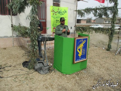 افتتاح پایگاه بسیج روستای نیازآباد بندرترکمن با حضور فرماندار