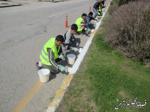 بازدید معاون فرماندار ترکمن از وضعیت آمادگی ستاد تسهیلات نوروزی