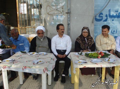 حضور فرماندار شهرستان ترکمن در جشن نیمه شعبان