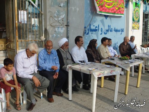 حضور فرماندار شهرستان ترکمن در جشن نیمه شعبان