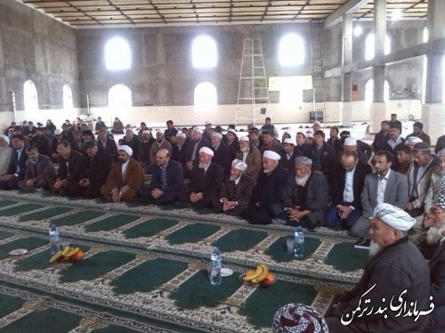 برگزاری جشن پیروزی انقلاب اسلامی در مسجد روستای چپاقلی شهرستان ترکمن