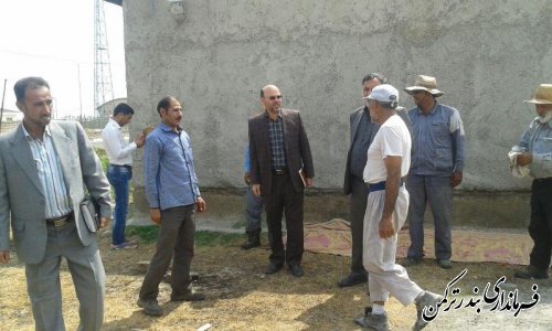 بازدید فرماندار از پروژه آسفالت روستای قره قاشلی