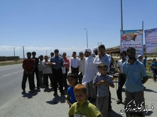 مراسم استقبال خودجوش مردمی از وزیر  کشور دکتر رحمانی فضلی و استاندار  دکتر صادقلو و هیات همراه  در روستای چپاقلی و صیداباد 