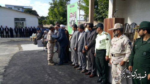 حضور فرماندار در مراسم صبحگاه مشترک نیروی های نظامی و انتظامی شهرستان ترکمن