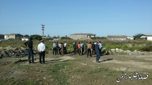 بازدید فرماندار از مسکن مهر آزادی بندر ترکمن