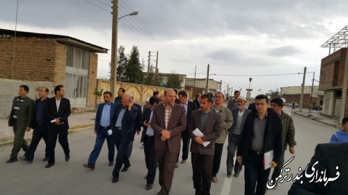 بازدید معاون عمران روستایی بنیاد مسکن انقلاب اسلامی کشور از روستای چپاقلی شهرستان ترکمن