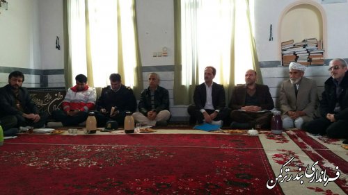 حضورکاروان  امید در روستای اورکت حاجی شهرستان ترکمن