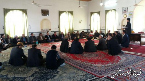 حضورکاروان  امید در روستای اورکت حاجی شهرستان ترکمن