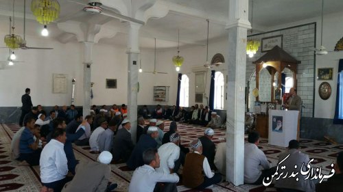 حضور کاروان تدبیر و امید شهرستان ترکمن در روستای پنج پیکر