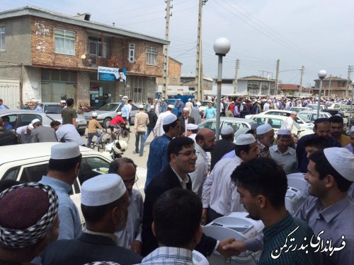 حضور فیروزی فرماندار در مانور انتخاباتی تمام الکترونیک شورای شهر بندرترکمن 