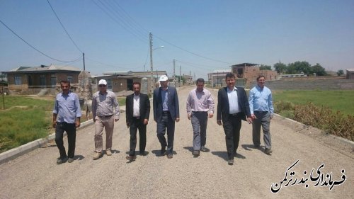 بازدید فرماندار از روند اجرای طرح هادی روستای پنج پیکر