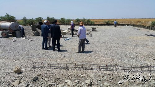 بازدید فرماندار از روند اجرای طرح هادی روستای پنج پیکر