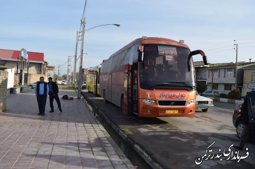 اعزام کاروان راهیان نور شهرستان ترکمن به مناطق عملیاتی جنوب کشور