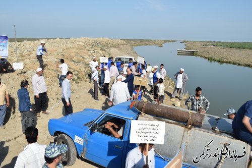 مراسم آغاز فصل رهاسازی بچه ماهیان خاویاری و استخوانی به رودخانه قره سو برگزار شد