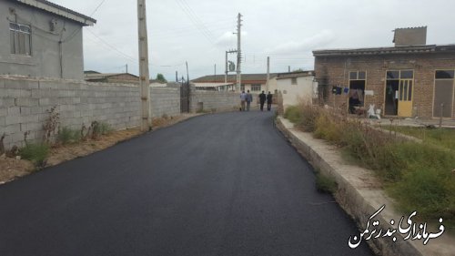 بازدید فرماندار از روند اجرای طرح هادی در روستاهای شهرستان ترکمن