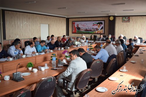 جلسه هماهنگی ستاد بزرگداشت هفته دولت و دهه فجر چهلمین سالگرد انقلاب در شهرستان ترکمن برگزار شد