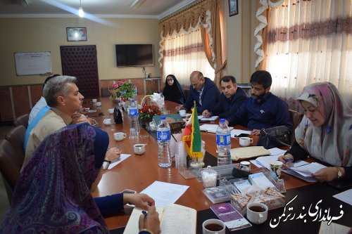 جلسه هماهنگی برگزاری همایش مجمع سلامت شهرستان ترکمن برگزار شد