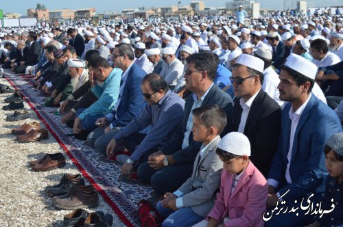 نماز عید سعید قربان در عیدگاه شهرستان ترکمن برگزار شد