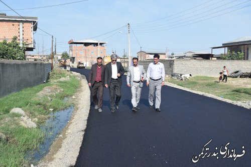 بازدید فرماندار ازروند اجرای طرح هادی روستاهای قره قاشلی و نیازآباد