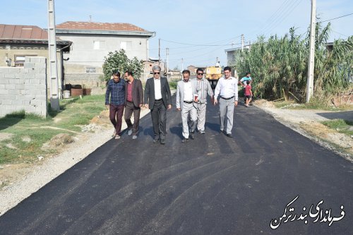 بازدید فرماندار ازروند اجرای طرح هادی روستاهای قره قاشلی و نیازآباد