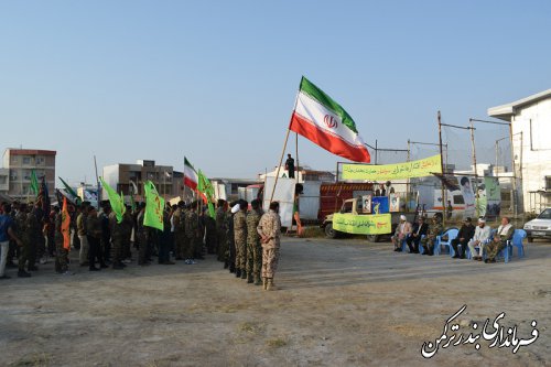 رزمایش اقتدار عاشورایی سپاهیان حضرت محمد رسول الله (ص) در شهرستان ترکمن