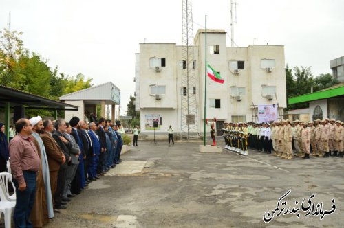 صبحگاه مشترک نیروهای مسلح شهرستان ترکمن 