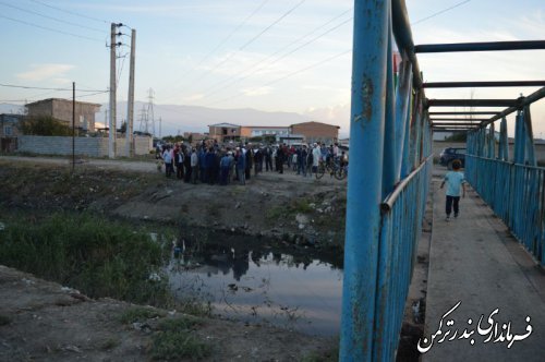 جلسه جانمایی محل احداث پل بر روی کانال اورکت حاجی در شهرستان ترکمن برگزار شد